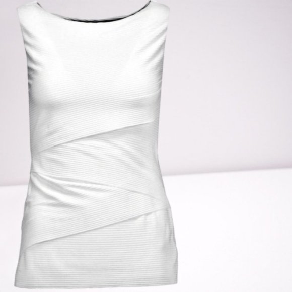 Anthropologie Baily/44  Stretchy Ribbed Wrap Top - Picture 1 of 2